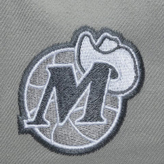 Mitchell & Ness Dallas Mavericks Thunderstorm Head Coach Pro Crown Snapback Hat Gray