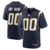 Los Angeles Chargers Alternate Super Chargers Game Custom Jersey - Navy - Nike