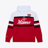 San Francisco 49ers Head Coach Hoodie - Scarlet - Mitchell & Ness