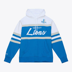 Detroit Lions Head Coach Hoodie - Blue - Mitchell & Ness