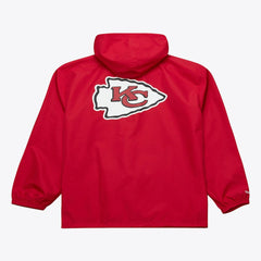Kansas City Chiefs Coaches Full-Snap Hooded Windbreaker Jacket - Red - Mitchell & Ness