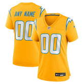 Los Angeles Chargers Women's Alternate Charger Power Game Custom Jersey - Gold - Nike
