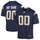 Los Angeles Chargers Youth Alternate Super Chargers Game Custom Jersey - Navy - Nike