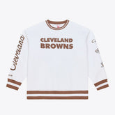 Cleveland Browns Arctic Fleece Sweatshirt - White - Mitchell & Ness