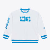 Detroit Lions Arctic Fleece Sweatshirt - White - Mitchell & Ness