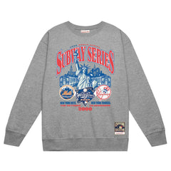 New York Yankees vs. New York Mets Mitchell & Ness 2000 World Series Pullover Sweatshirt Discount