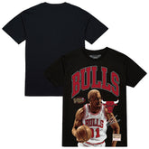 Mitchell & Ness Dennis Rodman Chicago Bulls Hardwood Classics Player Arch T-Shirt Black