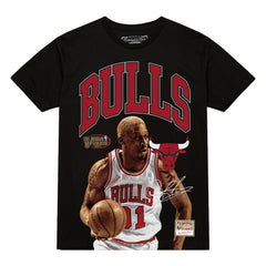 Mitchell & Ness Dennis Rodman Chicago Bulls Hardwood Classics Player Arch T-Shirt Black