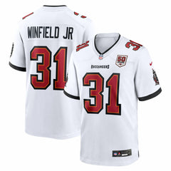 Antoine Winfield Jr. Tampa Bay Buccaneers 50th Season Patch Game Jersey - White - Nike