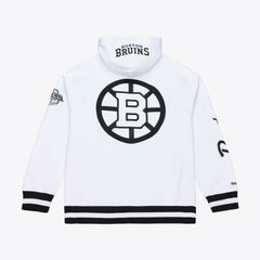Boston Bruins Mitchell & Ness Arctic Fleece Hoodie - White | NHL Clearance