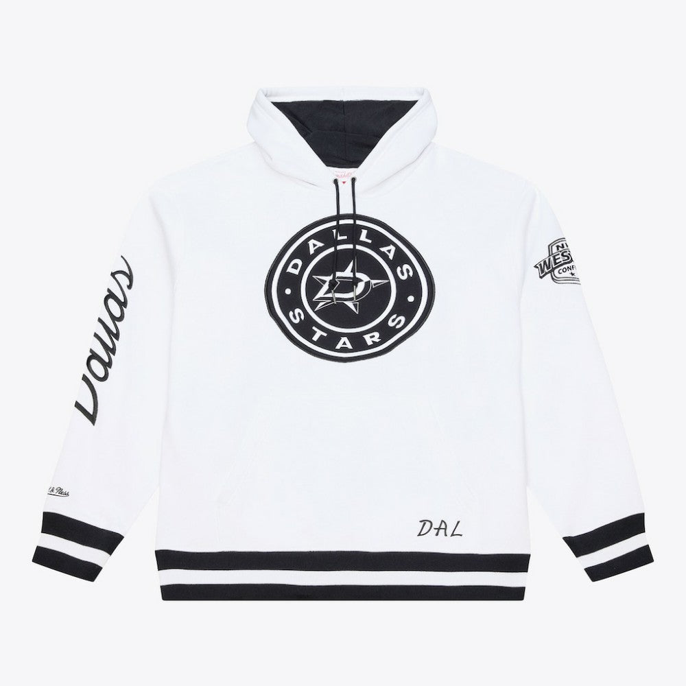Dallas Stars Mitchell & Ness Arctic Fleece Hoodie - White | NHL Lifestyle