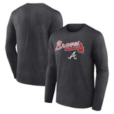 Atlanta Braves Team Lockup Long Sleeve T-Shirt Discount