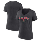 Boston Red Sox Women's Team Lockup V-Neck T-Shirt Discount