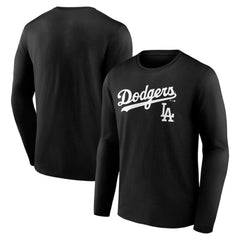Los Angeles Dodgers Team Lockup Long Sleeve T-Shirt Discount