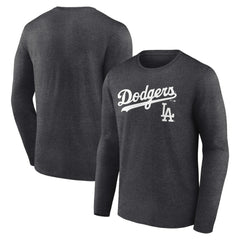 Los Angeles Dodgers Team Lockup Long Sleeve T-Shirt Discount