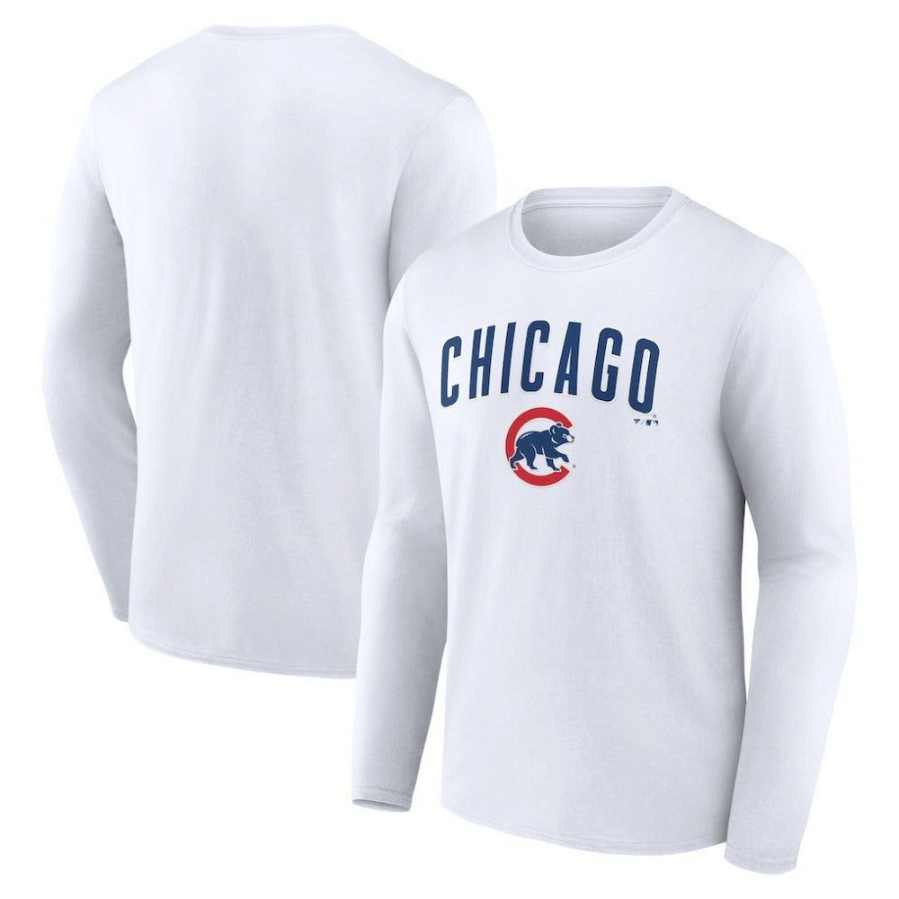 Chicago Cubs Team Lockup Long Sleeve T-Shirt Online