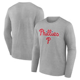 Philadelphia Phillies Team Lockup Long Sleeve T-Shirt Online