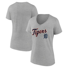 Detroit Tigers Women's Team Lockup V-Neck T-Shirt Near Me