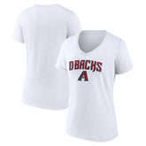 Arizona Diamondbacks Women's Team Lockup V-Neck T-Shirt Near Me