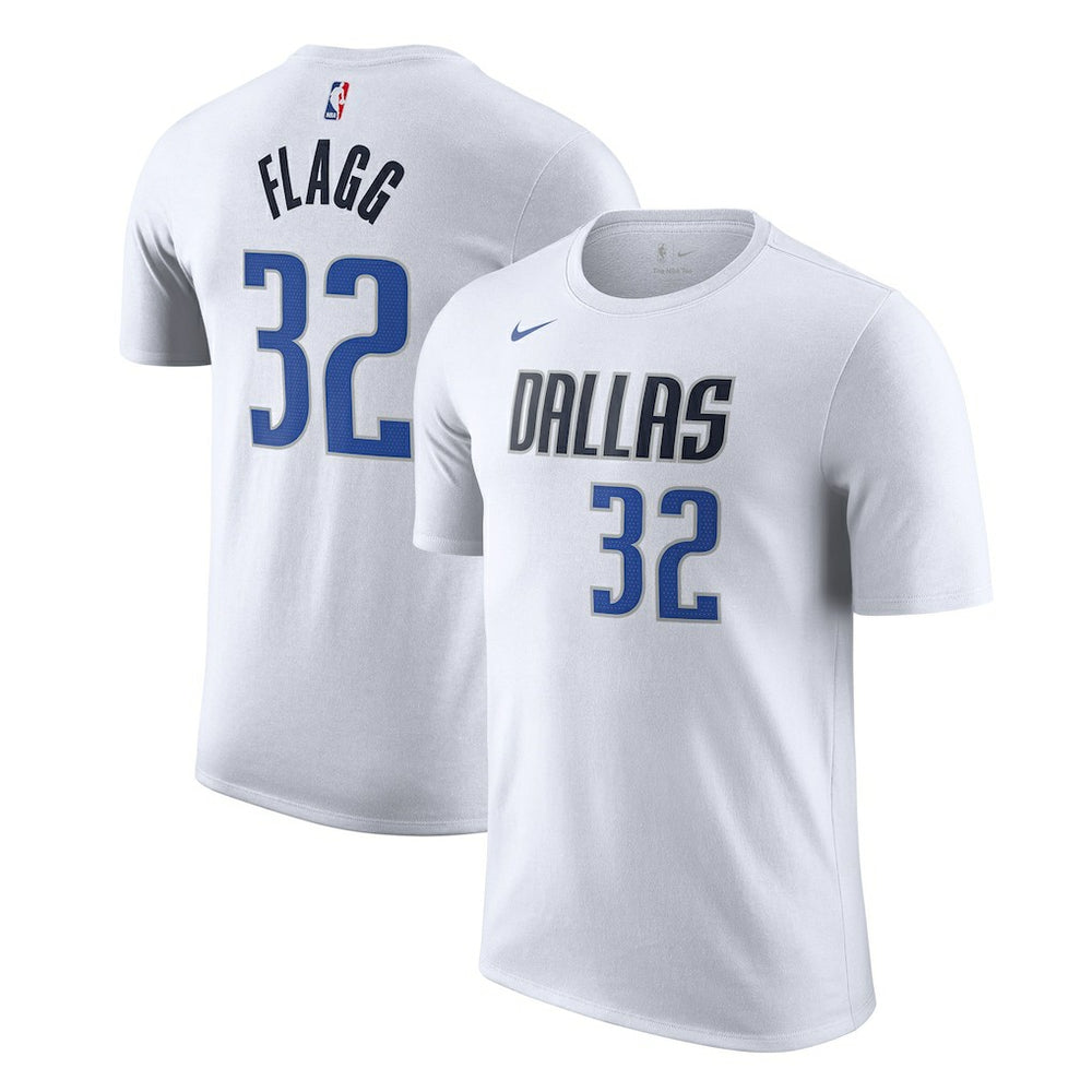 Nike Cooper Flagg Dallas Mavericks 2025 NBA Draft First Round Pick Association Edition Name & Number T-Shirt White