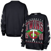 Minnesota Twins '47 Women's Trendy Team Go Big Oversized Sweatshirt Outlet