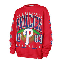 Philadelphia Phillies '47 Women's Trendy Team Go Big Oversized Sweatshirt Online