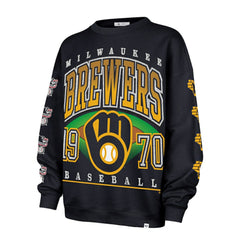 Milwaukee Brewers '47 Women's Trendy Team Go Big Oversized Sweatshirt Near Me