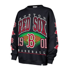 Boston Red Sox '47 Women's Trendy Team Go Big Oversized Sweatshirt Outlet