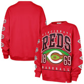 Cincinnati Reds '47 Women's Trendy Team Go Big Oversized Sweatshirt Online