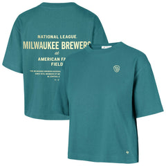 Milwaukee Brewers '47 Women's Contemporary Basics Leon City T-Shirt Discount
