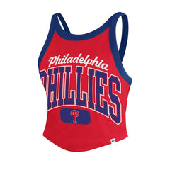 Philadelphia Phillies '47 Women's Trendy Team Rally Sporty Cropped Racerback Tank Top Discount
