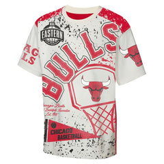 Chicago Bulls Outerstuff Youth Top Player All-Over-Print T-Shirt Cream