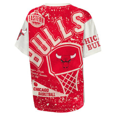 Chicago Bulls Outerstuff Youth Top Player All-Over-Print T-Shirt Cream