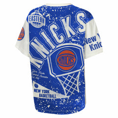 New York Knicks Outerstuff Youth Top Player All-Over-Print T-Shirt Cream