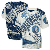 Minnesota Timberwolves Outerstuff Youth Top Player All-Over-Print T-Shirt Cream