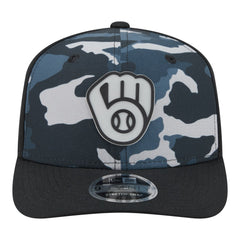 Milwaukee Brewers New Era Tonal Camo 9SEVENTY Stretch-Snap Hat Discount