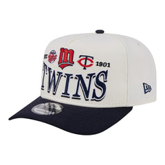 Minnesota Twins New Era Throwback Tri-Hit A-Frame 9FIFTY Adjustable Hat for sale