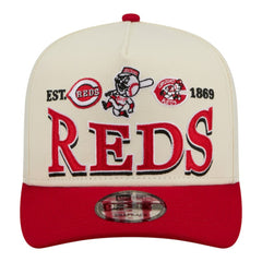 Cincinnati Reds New Era Throwback Tri-Hit A-Frame 9FIFTY Adjustable Hat Sale