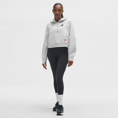 Miami Dolphins lululemon Women's Scuba Oversized Half-Zip Hoodie - Heathered Core Ultra Light Grey - NFL