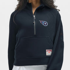 Tennessee Titans lululemon Women's Scuba Oversized Half-Zip Hoodie - True Navy - NFL
