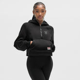 Las Vegas Raiders lululemon Women's Scuba Oversized Half-Zip Hoodie - Black - NFL