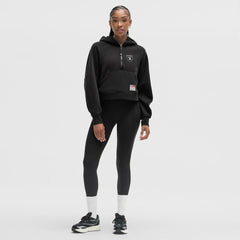 Las Vegas Raiders lululemon Women's Scuba Oversized Half-Zip Hoodie - Black - NFL