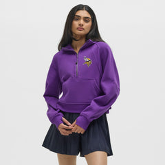 Minnesota Vikings lululemon Women's Scuba Oversized Half-Zip Hoodie - College Purple - NFL