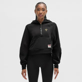 New Orleans Saints lululemon Women's Scuba Oversized Half-Zip Hoodie - Black - NFL