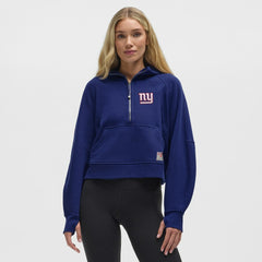 New York Giants lululemon Women's Scuba Oversized Half-Zip Hoodie - Larkspur - NFL