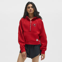 Tampa Bay Buccaneers lululemon Women's Scuba Oversized Half-Zip Hoodie - College Crimson - NFL