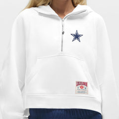 Dallas Cowboys lululemon Women's Scuba Oversized Half-Zip Hoodie - White - NFL