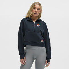 Denver Broncos lululemon Women's Scuba Oversized Half-Zip Hoodie - True Navy - NFL