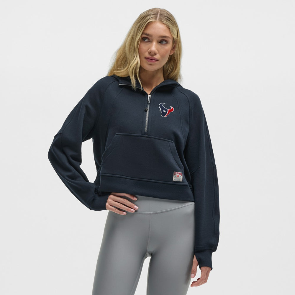 Houston Texans lululemon Women's Scuba Oversized Half-Zip Hoodie - True Navy - NFL