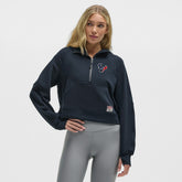 Houston Texans lululemon Women's Scuba Oversized Half-Zip Hoodie - True Navy - NFL